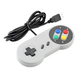 Control Alámbrico Usb Versión Snes Compatible Pc Raspberry