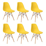 Set De 6 Sillas Estilo Eames Comedor Moderna Komfort