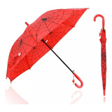 Guarda-chuva Infantil Fl Store Aranha Abre Automático Vermelho Heróis