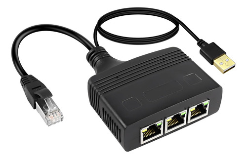 Adaptador Ethernet De Red Gigabit Rj45 Puerto 1 A 3
