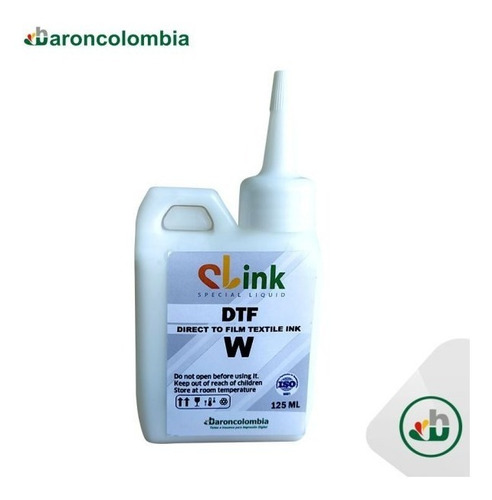 Tinta Impresión Dtf Color Blanco X 125ml Unidad 