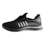 Zapatillas Negras Deportivas, Las Mas Buscadas,super Oferta!