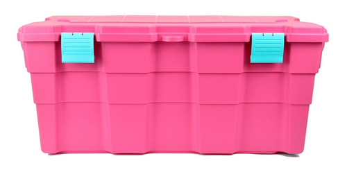 Baul Caja Organizadora Plastico 100 Lts - Garageimpo Color Rosado Toybox
