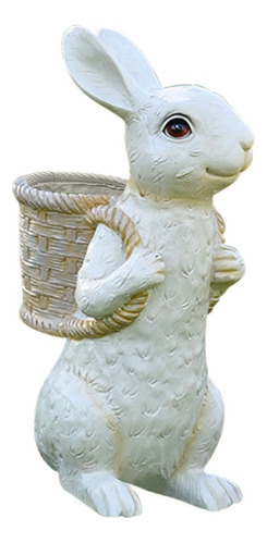 Estatuilla De Conejo De Pascua, Maceta De Jardín,