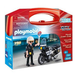 Playmobil City Action 5648 Maletin Moto Policia Original