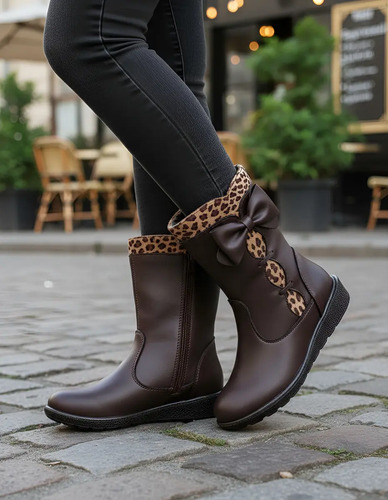Ensueño Bota Para Niña Café, Cod. 90452-2