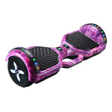 Overboard Skate Elétrico 6,5' Alça Led Bluetooth Galáxia