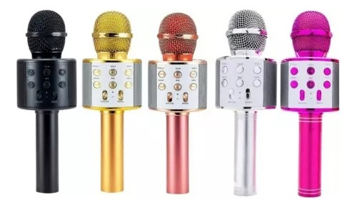 Micrófono Karaoke Bluetooth Parlante Android Variedad Color