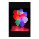 Dada®pack 100 Globos Neón Para Fiestas Flúor Fluorescente Uv