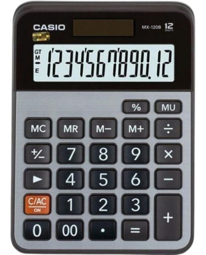 Calculadora De Mesa Casio 12 Dígitos Mx-120b