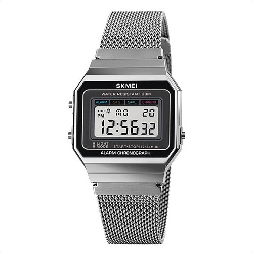 Reloj Unisex Vintage Retro Skmei Digital Acero Inoxidable