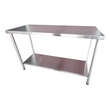 Mesa Auxiliar Inox Cozinha Industrial 1p