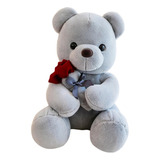 Regalo De San Valentín Para Novia, Oso Gris 25cm