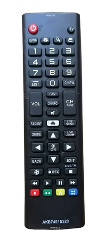 Control Remoto Para Tv LG No Smart Akb74915320 Forro + Pilas