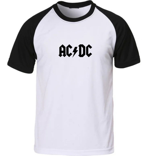 Camiseta Unissex Banda De Rock Ac/dc Camisa Raglan