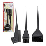 Kit Tintura Pintura 3 Peças Cabelo Pincel E Pente Cabo Fino