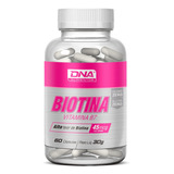 Biotina 5mg Crescer Cabelo + Pele Hidratada 60 Caps - Dna