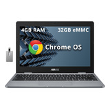 Laptop Asus Chromebook C Hd, Procesador Intel Celeron N3350,