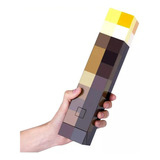 Lampara Minecraft Antorcha Con Luz Led Recargable