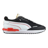 Tenis Puma Mujer Dama Casual Urbano Negro City Rider