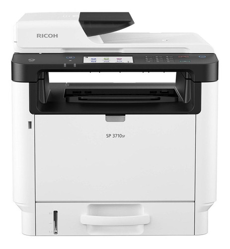 Impresora  Multifunción Ricoh Sp 3710sf Con Wifi Blanca Y Gris 120v - 127v