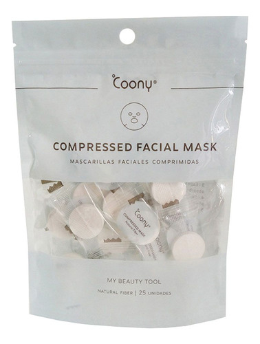 Coony Compressed Facial Mask Máscaras Faciales Comprimidas 