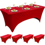 4 Pack Spandex Table Cover Para 6ft Mesas Plegables Fitted