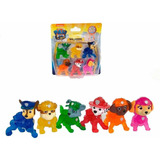 Set 6 Mini Figuras Paw Patrol La Pelicula Patrulla Canina