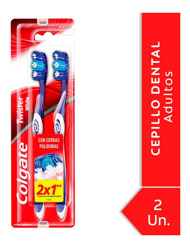 Cepillo De Dientes Colgate Twist White Suave 2 X 1