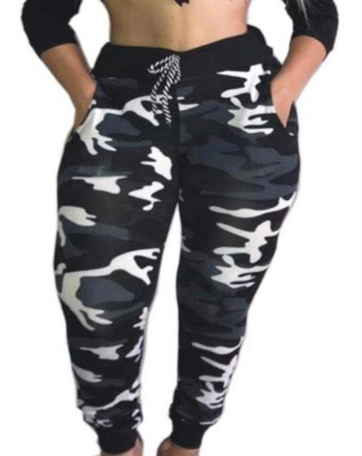 Calça Feminina Camuflada Balada Rave Blogueiras