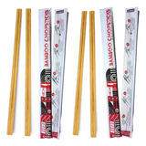 Palitos Sushi Bambú Descartable 21cm X 100 Pares 