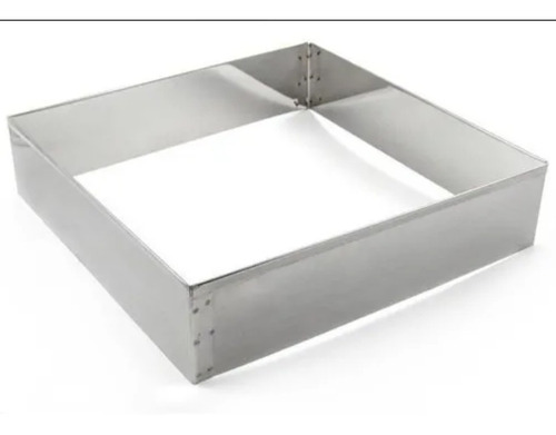 Aro Cortador Quadrado Alto Para Bolo 30x8 - Inox