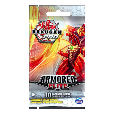Bakugan Pro Armored Elite Booster Pack 10 Cartas Coleccionab