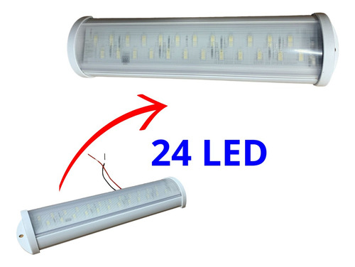 Luminária Led 12v/24v Camping Barco Trailer Van Baú Caminhão