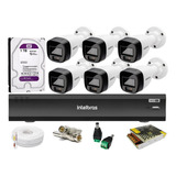 Kit Intelbras 6 Cam Full Color 1220 Dvr Imhdx 3008 1t Purple