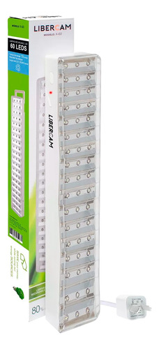 Luces Luz Emergencia 60 Leds Slt Recargable 220v Envios