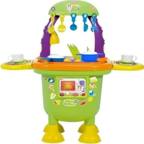 Cocinita Juguete Mini Chef Con 15 Accesorios