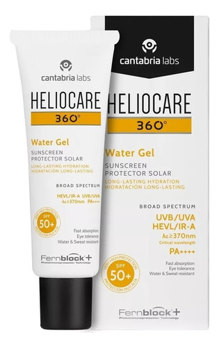 Bloqueador Solar Heliocare 360 Water Gel Fps 50+ 50ml