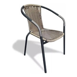 Silla De Rattan Para Jardín Combo De 4 Unidades 