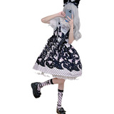 Vestido Lolita Sanrio Kuromi Adecuado Para Niños De 18 A 30