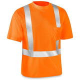 Playera Alta Visibilidad Transpirable Clase2-naranja,mediana