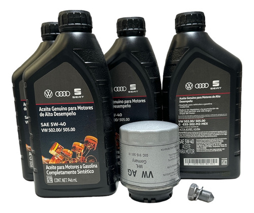 Kit Cambio De Aceite Polo 1.6 Gasolina Original