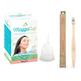 Maggacup Copa Menstrual Reutilizable + Cepillo Meraki Bambú