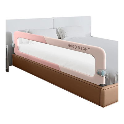 Barandal Para Cama Ajustable Niños Seguridad Protector 1.8m Color Rosa | Envío gratis