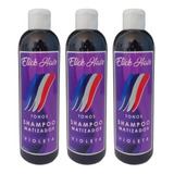 Shampoo Matizador Violeta Etick Hair X 300ml - 3 Unid 