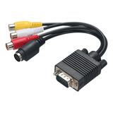 Convertidor De Cable Vga A S-video 3 Rca Tv Av Adaptador 3 R