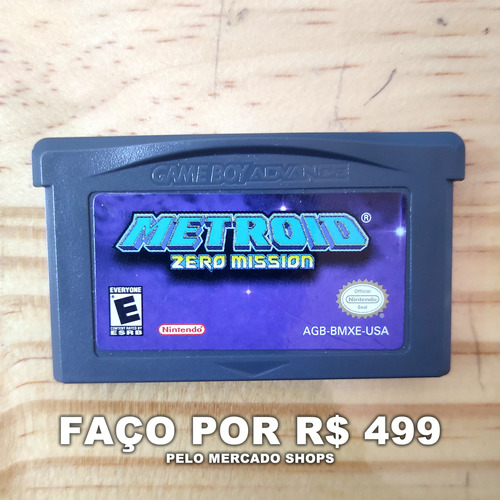 Metroid Zero Mission Original Nintendo Gba Game Boy Advance