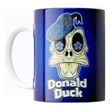 Taza De Cerámica Pato Donald Disney Día De Muertos 325ml