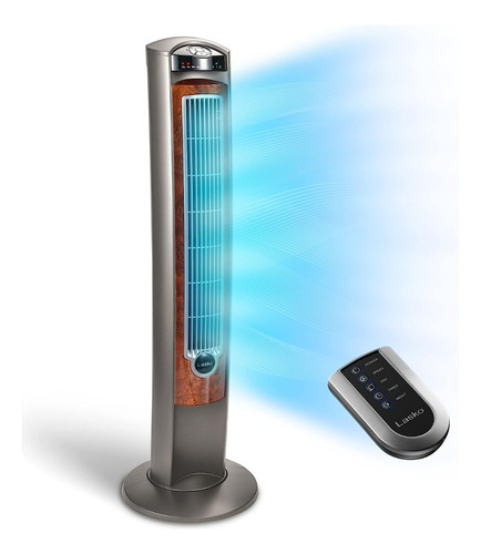 Lasko Oscillating Tower Fan Remote Control T42954 Cantidad De Aspas 4 Color De La Estructura Plateado Color De Las Aspas Plateado Diámetro 50 Cm Frecuencia 120 Material De Las Aspas Plástico