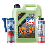 Set 3 Pzas Molygen 5w30 Fuel Protect Liqui Moly C/ Regalo